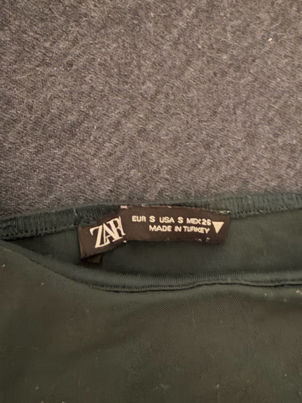 Zara Ruched Black Tank Top Size Medium - Picture 2 of 2
